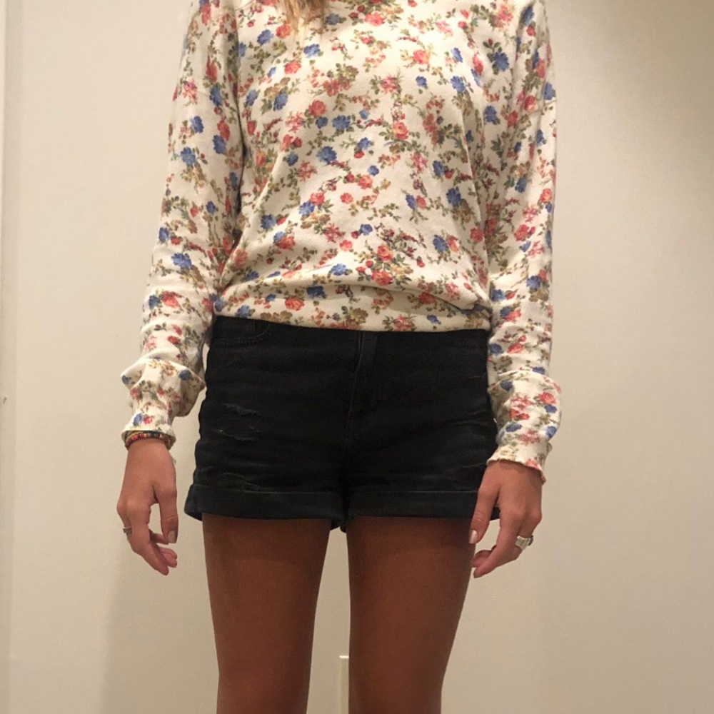 floral sweater